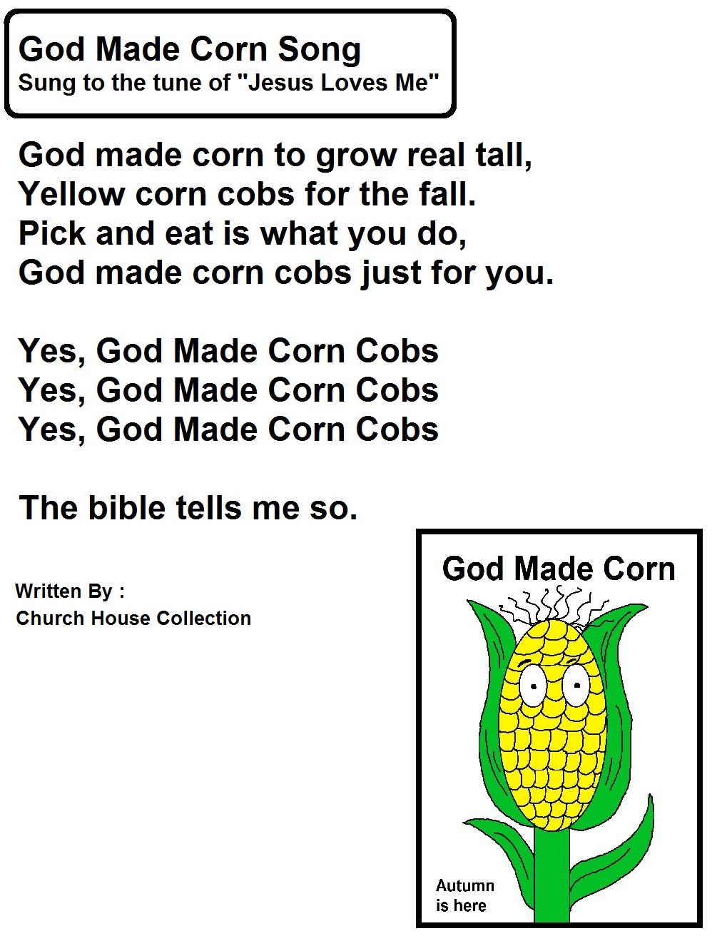Corn Sunday School Lesson